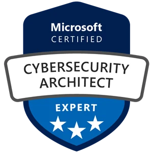 Microsoft Certified: Cybersecurity Architect Expert badge
